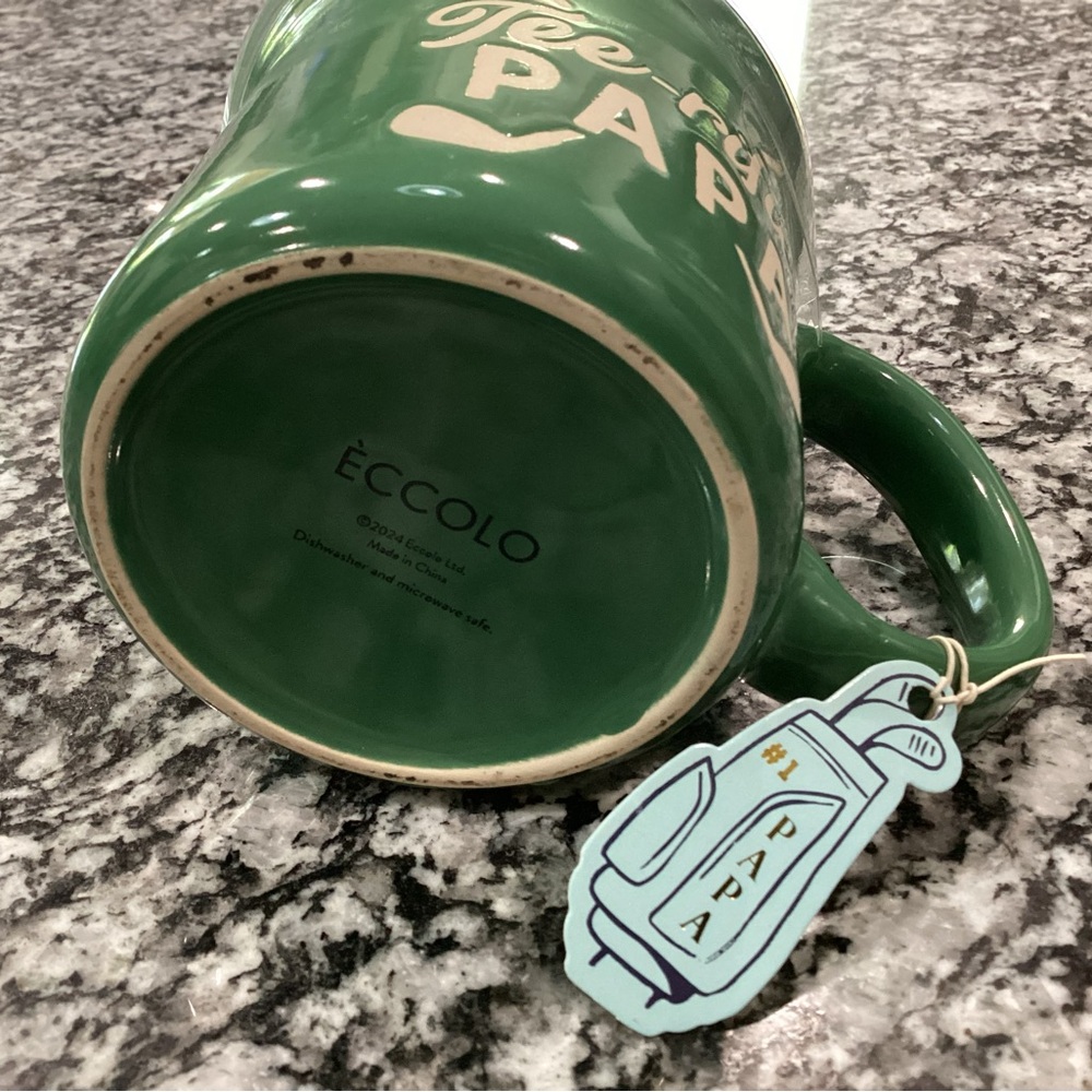 🟢 New / Sealed - Tee-rific PaPa Ceramic Mug w Golf Tee Holder Set - Gift Idea - Picture 7 of 10